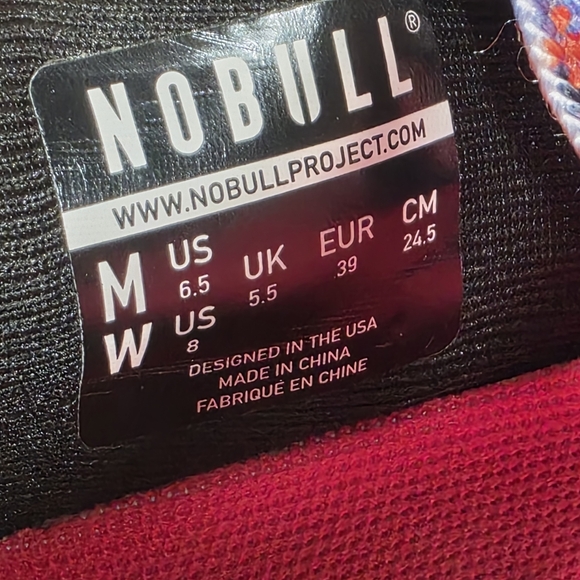 NOBULL Journey Womens Athletic Running Shoes Size 8 Black Pink Floral Print - Picture 9 of 9